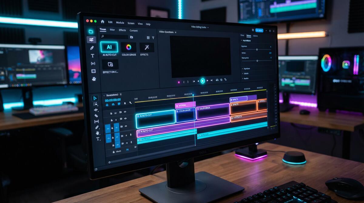 歪歪漫画 AI视频剪辑工具界面